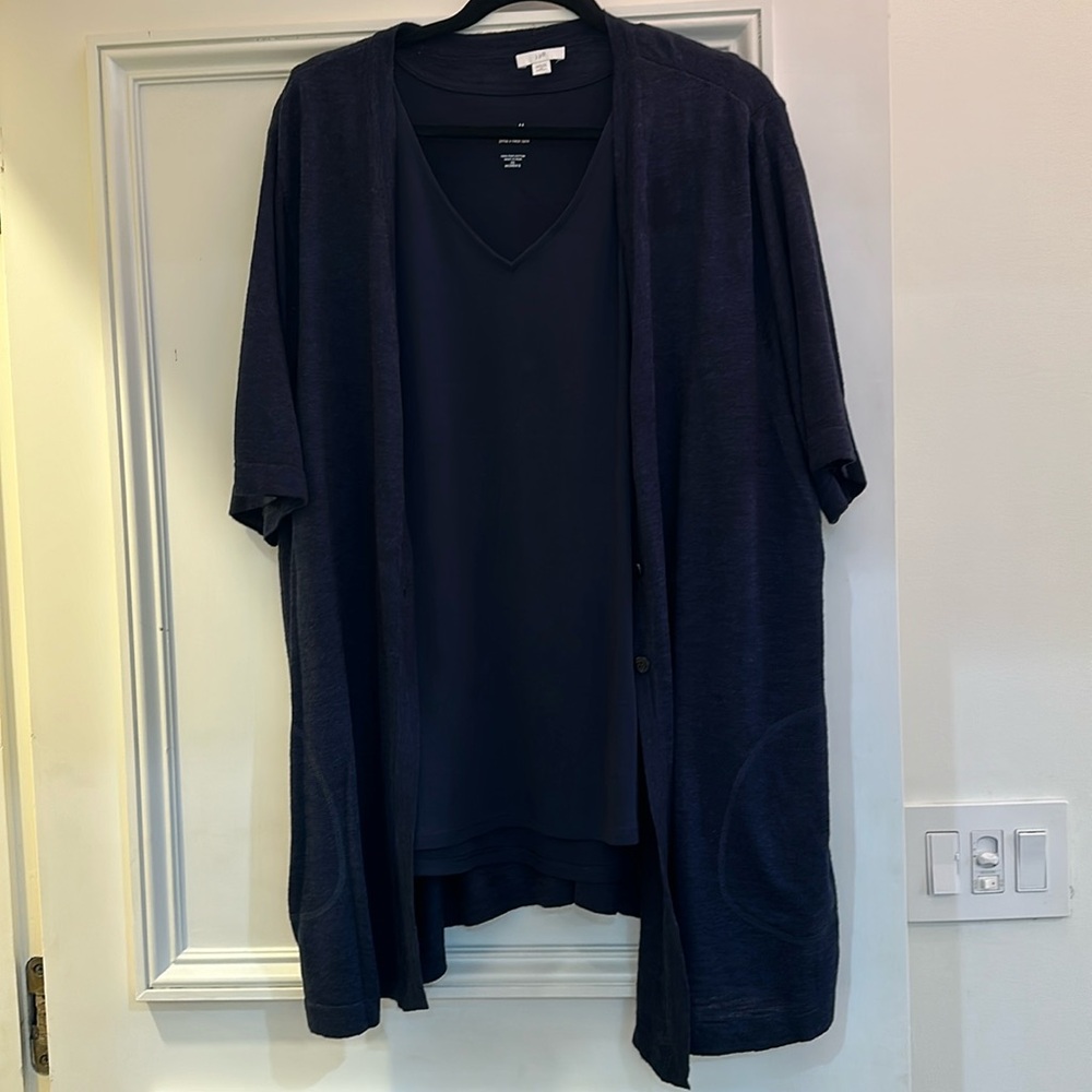 J. Jill Fabulous Navy Twin Set-ish size 2x